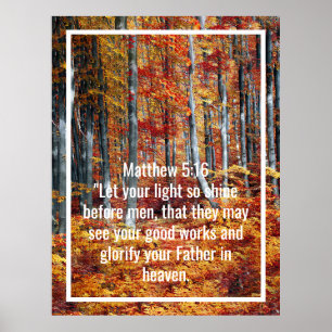 Custom bible verses quotes and personalized word  poster