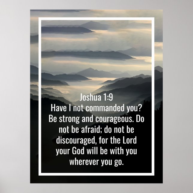 Custom bible verses quotes and personalized word  poster (Front)