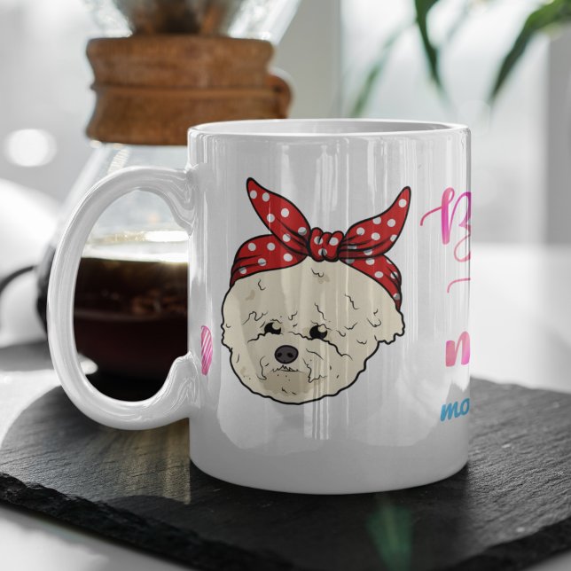 Custom Bichon Frisé Mom Mother's Day Cute Gift Coffee Mug (Creator Uploaded)