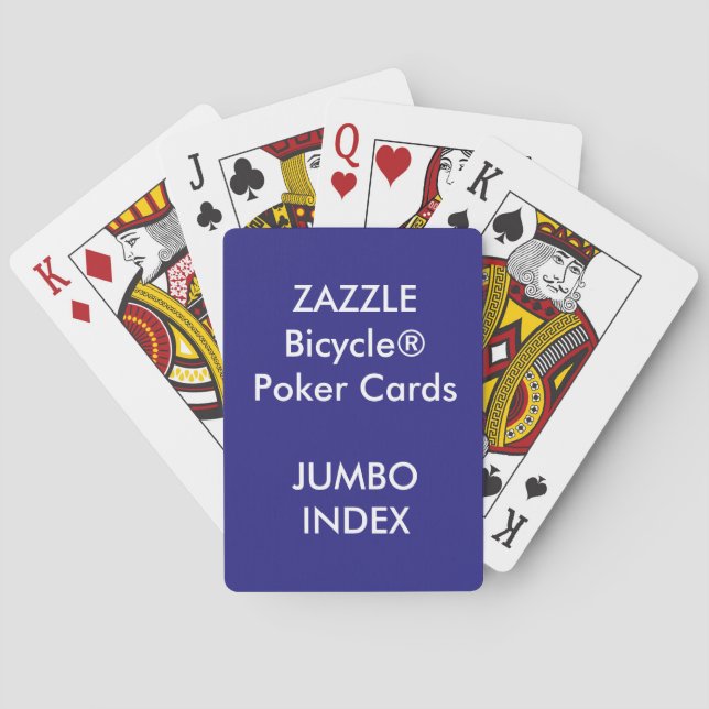 Custom Bicycle® Poker Playing Cards JUMBO INDEX (Back)