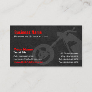 Custom Bike Builders Business Card