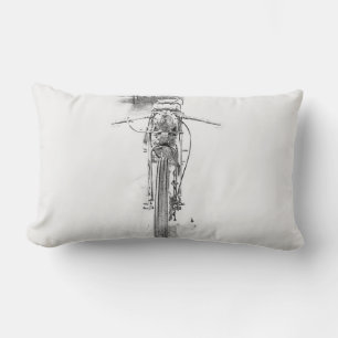 Custom Bike Motorcycle Motorbike Throw Pillow