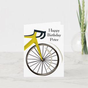 Custom Bike Wheel Card: Cycling Enthusiast Card