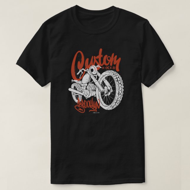 Custom Bikes Brooklyn T-Shirt (Design Front)