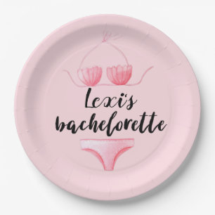 Custom Bikini Paper Plates for Bachelorette