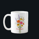 Custom Birth Flower Daisy Personalized Mug<br><div class="desc">Celebrate a special connection with our Watercolor Birth Flower Personalized Mug. Featuring a floral illustration that represents the unique beauty of their birth month, this mug blends artistic flair with everyday functionality. The soft, ethereal watercolor textures pop against the crisp ceramic, creating a piece that feels more like a work...</div>