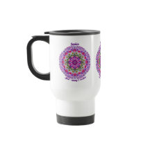 Custom Birth Month Flower April Mandala Zen Art