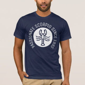 Custom Birth Year Zodiac Passionate Scorpio Men's T-Shirt