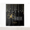 Custom Birthday Black Gold Photo Booth Backdrop
