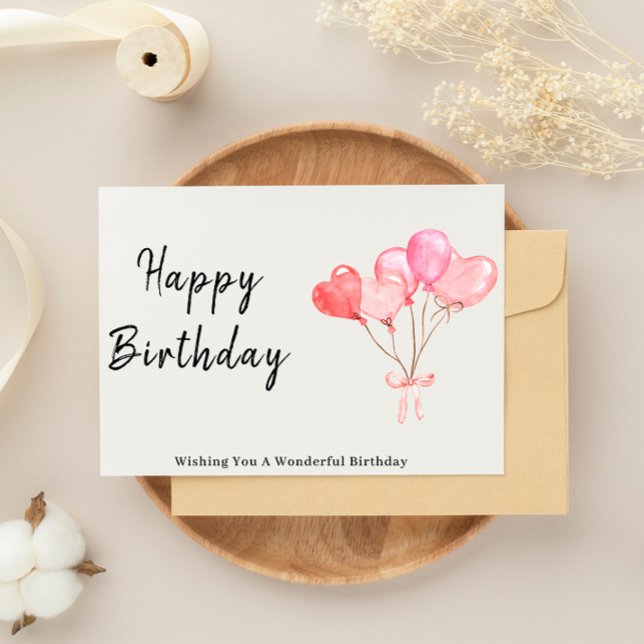 Custom Birthday Card, Balloon Birthday Card (Custom Birthday Card, Balloon Birthday Card)