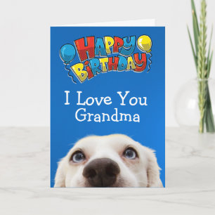 Custom birthday card for your Grandma