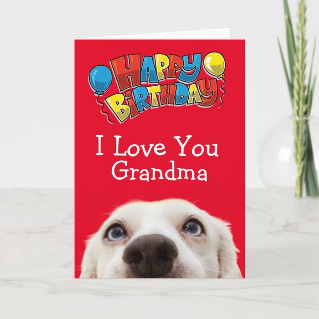 Custom birthday card for your Grandma (Front)