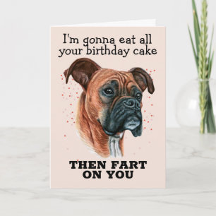 Custom Birthday Card from your Boxer