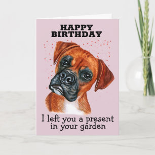 Custom Birthday Card from your Boxer