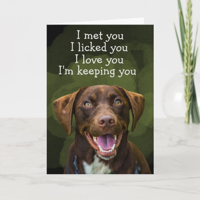 Custom Birthday Card from your Labrador Retriever (Front)