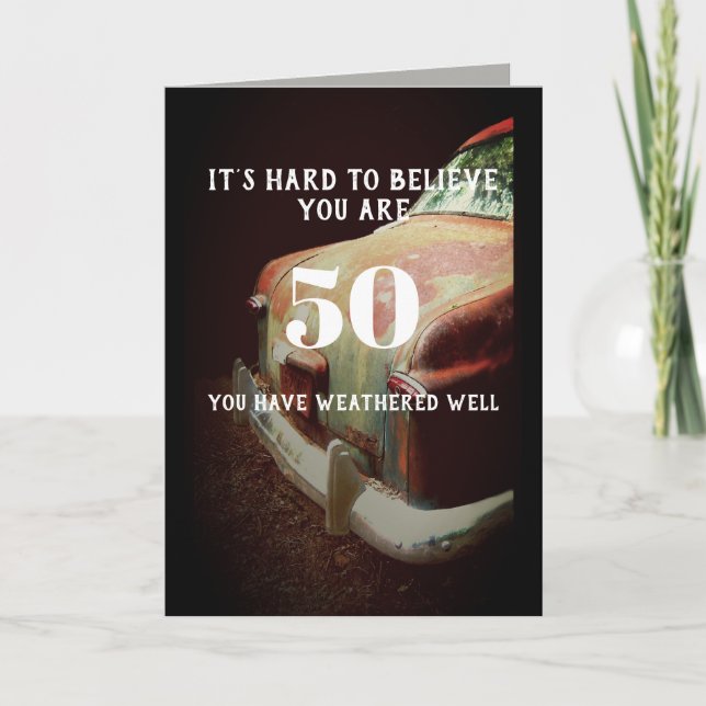 custom Birthday card humour personalize any age (Front)