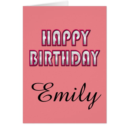 Custom Birthday card With Name Template