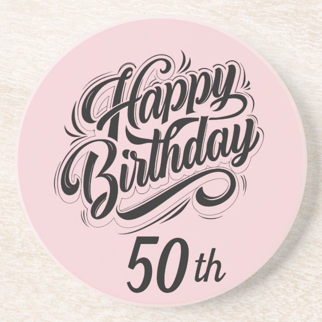 Custom Birthday Coaster (Front)