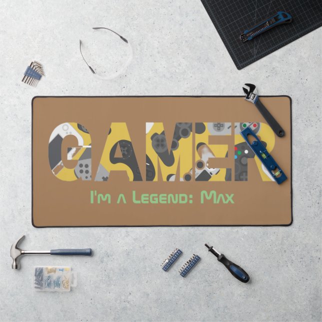 Custom Birthday Father's Day Gifts for Gamers Desk Mat (Workstation)