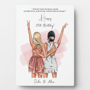 Custom Birthday Friends portrait Plaque