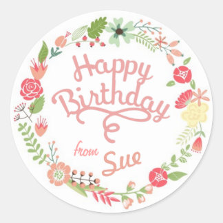 Custom Birthday Gift Tag Stickers