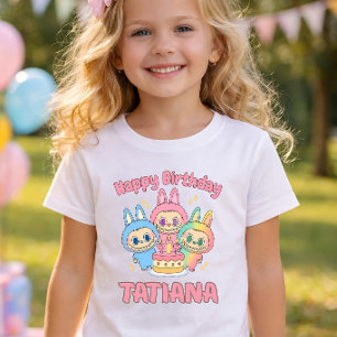 Custom Birthday Girl Shirt, Personalized Kids Birt T-Shirt