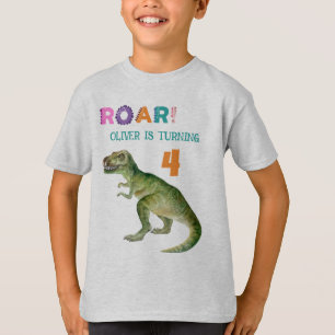 Custom Birthday Guest of Honour Dinosaur T-shirts