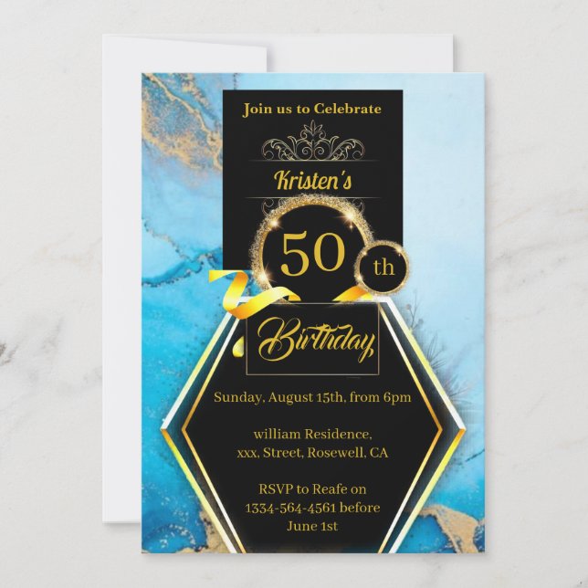 Custom Birthday Invitation (Front)