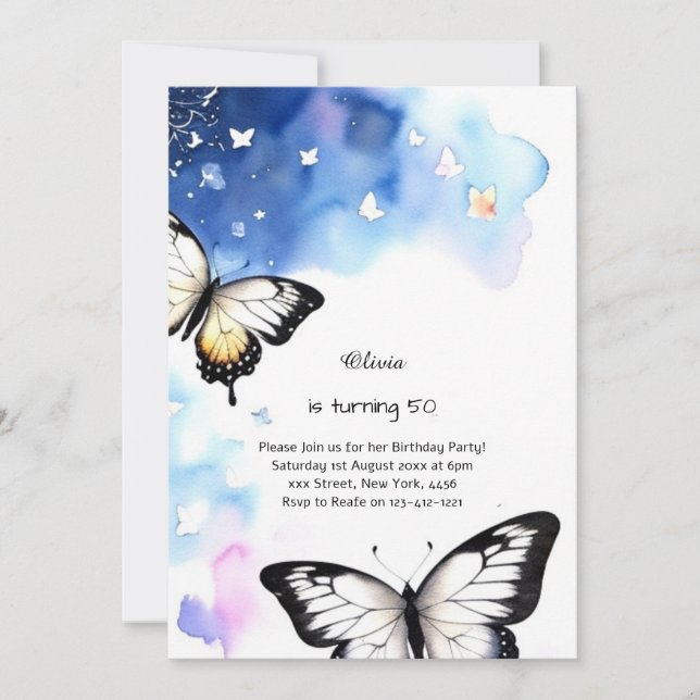 Custom Birthday Invitation (Front)