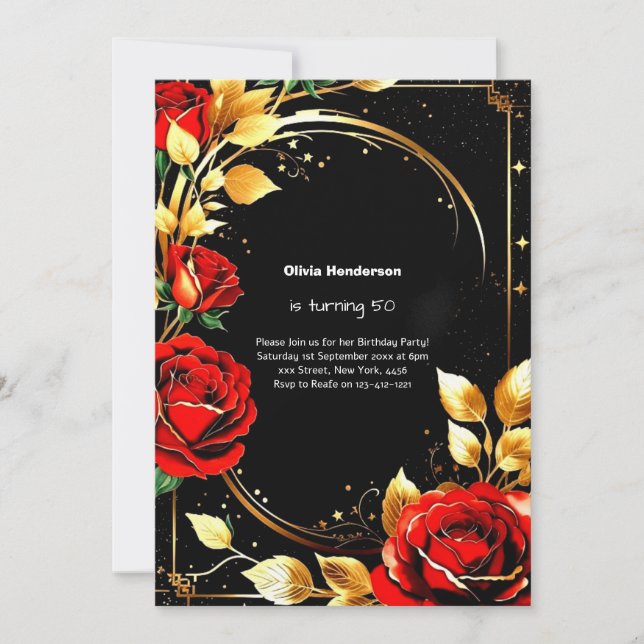 Custom Birthday Invitation (Front)