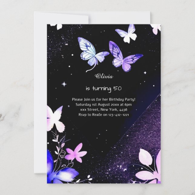 Custom Birthday Invitation (Front)