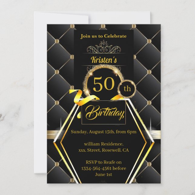 Custom Birthday Invitation (Front)