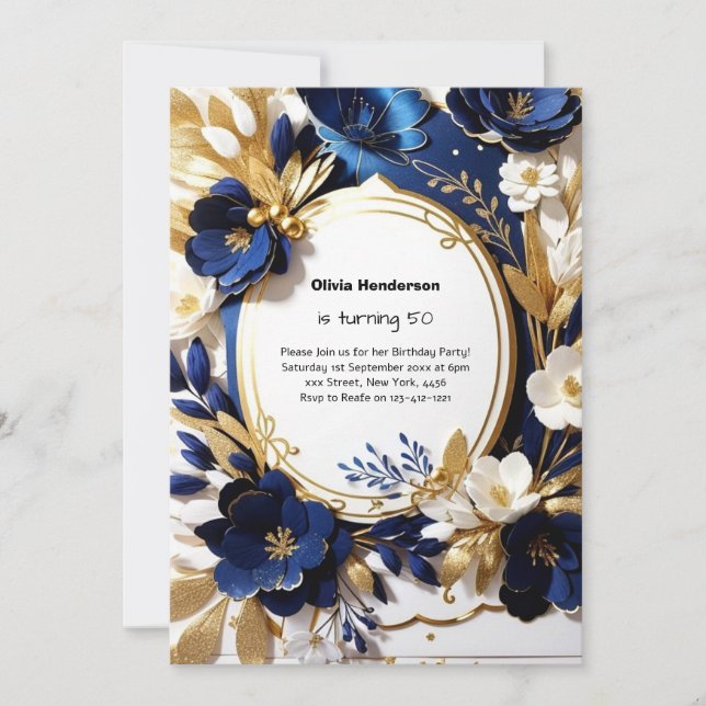 Custom Birthday Invitation (Front)