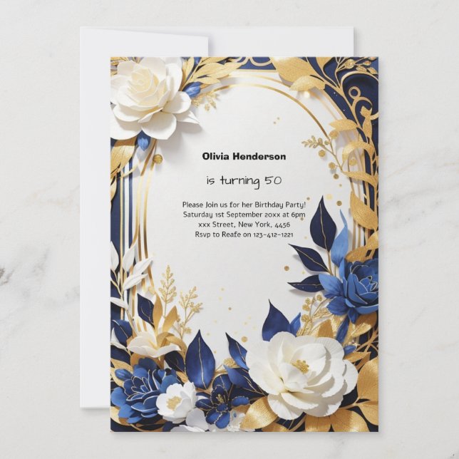 Custom Birthday Invitation (Front)