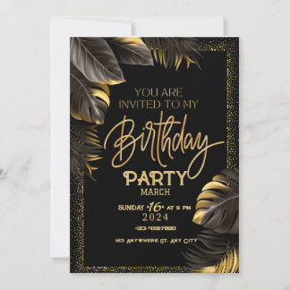 Custom Birthday Invitation Card - Personalize Your