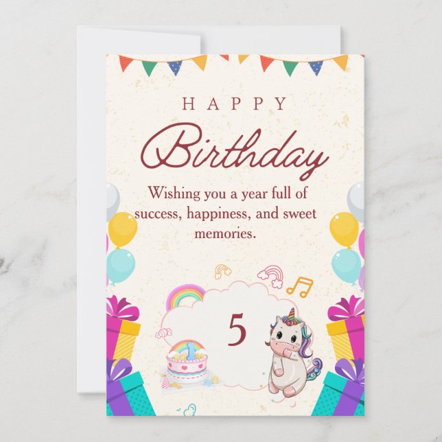 Custom Birthday Invitations | Personalized Party  (Front)