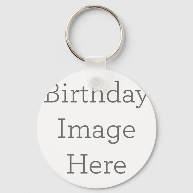 Metal Circle Keychain, 5.08 cm (Front)