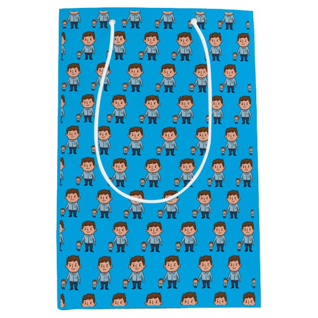 Custom Birthday Medium Gift Bag (Front)