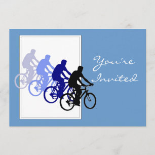 Custom Birthday Party, Bike, Cycle, Biking Invitation