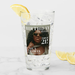Custom Birthday Party Magazine Cover Cheers Glass