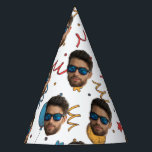 Custom Birthday, Photo, Face, Pattern, Party Decor Hat<br><div class="desc">Custom Birthday Party Hat,  with Your Photo and Pattern</div>