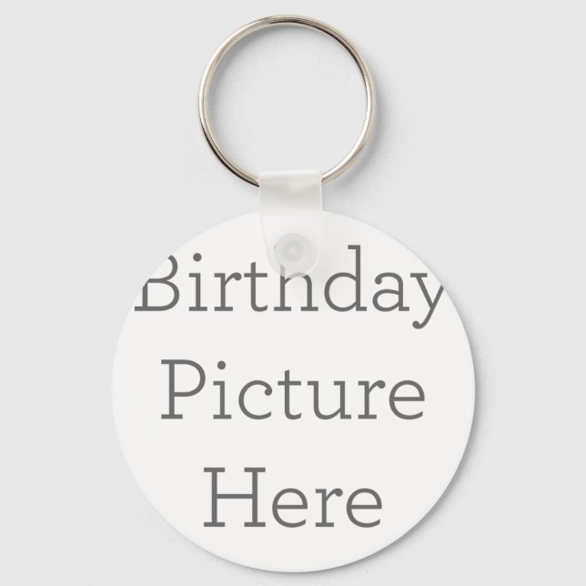 Metal Circle Keychain, 5.08 cm (Front)