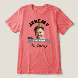 Custom Birthday Shirt with Name, Year & Photo