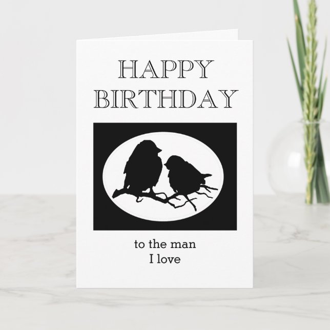 Custom Birthday Sweetheart Man I love Card (Front)