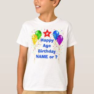 Custom Birthday T-Shirts for Boys, Girls, Adults