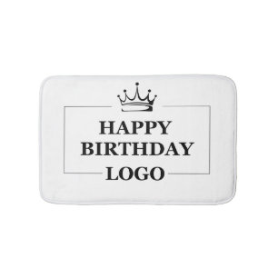 Custom Birthday Template Personalize Gift Design Bath Mat
