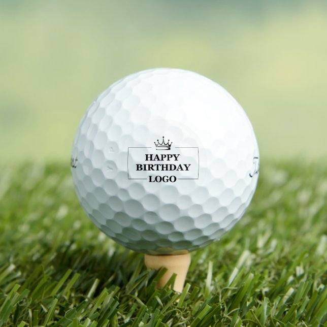 Custom Birthday Template Personalize Gift Design Golf Balls (Insitu Tee)