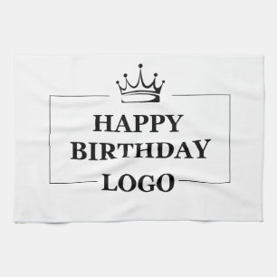 Custom Birthday Template Personalize Gift Design Kitchen Towel
