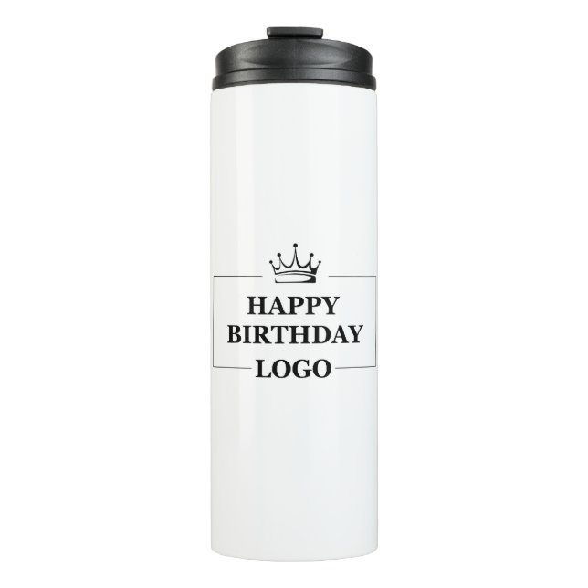 Custom Birthday Template Personalize Gift Design Thermal Tumbler (Front)