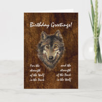 Custom Birthday -Wolf and Pack Quote